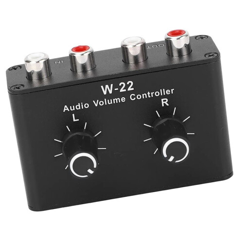 Stereo Switcher  Volume Control Box 3.5mm Volume Control Box Balance Adjuster Small Attenuator Knob  Volume 2pc 2