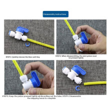 25-Piece 1/4" Tubing & (2-Fen) Fitting Set - Suitable for Water Supply System Repair and Replacement