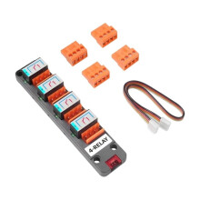 För M5Stack 4 Reläenhet 10A Konstant 16A GPIO I2C Grove Enkel Busskontroll 30V/AC 220V 5V Spole4X 3.96 Terminal