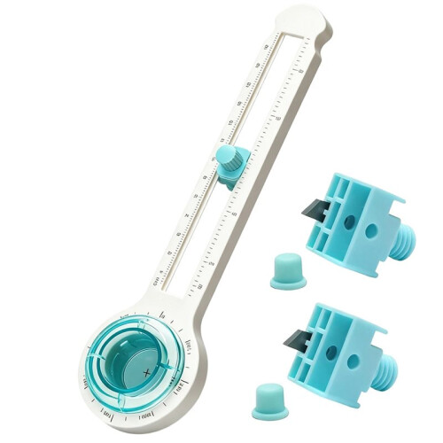 Cutter Rotary Compass Circle Cutter Tool for Paper Crafting, Adjustable 3/4"-8" Diameter