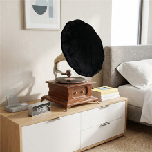 Universal Dust Cover for Gramophone Horn, CD Player Reel Tray Protective Cover Foldable Sleeves for Gramophone, Small