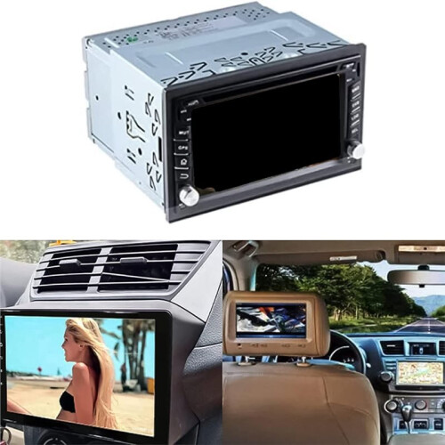 Universal Double DIN Car Stereo Cage with Frame for DVD Players and GPS Navigation 2