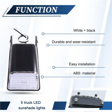 5Pcs X 24V for Truck Led Sun Visor Lamp 20398824 20425484 for Truck FH FM NH FH12 FH16 FM9 Top Lights White