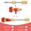 R134A Quick Valve Core Remover Set for High/Low Pressure Refrigerant Air Conditioner Tool 4