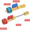 R134A Quick Valve Core Remover Set for High/Low Pressure Refrigerant Air Conditioner Tool 6