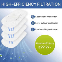 100PCS 5N11 Respirator Filter Cotton, Replacement Particulate Filter Cotton for 6200, 6502, 7502, 6800, and FF402 Series