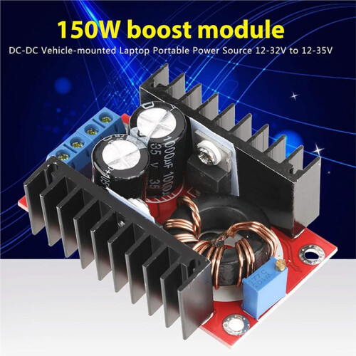 150W Boost Converter Module,High Efficiency Voltage Regulator Adjustable - Power Supply for DIY Electronics Projects 2