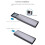 M.2  SSD Enclosure M.2 NGFF Hard Disk Box USB3.2 Type-C NGFF  SSD Disk Case M.2 SSD Case Gray 2