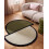 Beliani Rug SAKARO Dark Green ø 160 cm Wool 2