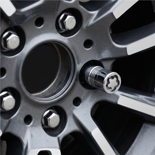 24210 Chrome Cone  Wheel Locks Set (M14 X 1.5 Thread Size) Wheel Locks, Unique Key Tool and ID Card 2