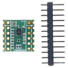 Moduł IMU 6-Osiowy LSM6DSV+QMC6309 Wspiera Interfejs SPI/IIC, dla SmolSlime dla SlimeVR