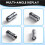 24210 Chrome Cone  Wheel Locks Set (M14 X 1.5 Thread Size) Wheel Locks, Unique Key Tool and ID Card 8