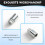 24210 Chrome Cone  Wheel Locks Set (M14 X 1.5 Thread Size) Wheel Locks, Unique Key Tool and ID Card 7