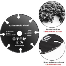 2PCS 76MM Cut-Off Wheel Circular Resin Saw Blade Angle Grinder Cutting Disc for Metal Iron Copper Wood Cutting Saw