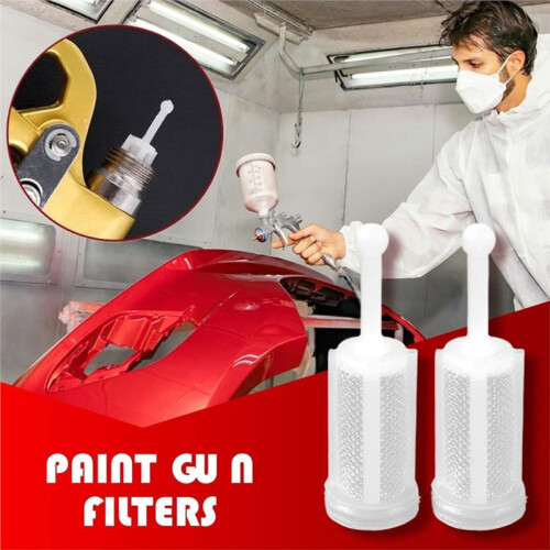 Färgsprayfilter (30-Pack), Hög Effektivitet Silnät, Skräpfilter för Jämna Sprayfinishar 1