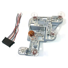 Placa de Circuito del Zócalo de la Luz Trasera con Bombillas y Cableado para - W204 Clase C 07-10 A2048201500 A2048201600 Derecho