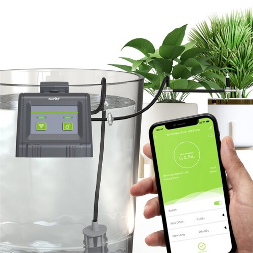 RAINPOINT WiFi Automatic Drip Watering System Kit Tuya APP Voice Controller for 10 Potted Plants Plan Timer UK Plug 2