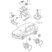 Voor Passt B8 Auto Speaker Middenbereik Speaker Auto Voordeur Hoorn Geluidspeaker 3G8035415A