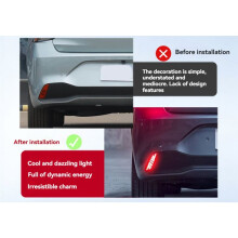 For MG4 EV 2026 Car Rear Bumper Reflector Light LED Brake Warning Lamp Rear Fog Light Turn Signal Light Accessories