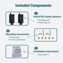 New 41A4373A Garage Door Safety Sensor Fits for LiftMaster for Chamberlain Garage Door Opener Eyes