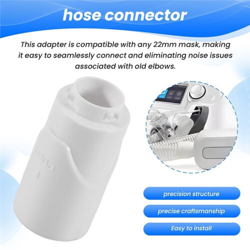 Hose Adapter for AirMini, 22mm Breathing Tube Connector, Secure Locking Design, 2 Pcs