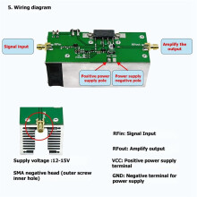 260-440MHz 13W RF Power Amplifier HPA260M440M13W, 315MHz 433MHz High Power Amplifier Module