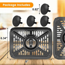 For Foodi DualZone Air Fryer Replacement Parts, Grill Pan Plate Crisper Plate Rack Tray, Dishwasher Safe