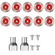 10 Pcs 1.57in Diamond Saw Blades for Angle Grinder, 5/8-11 Thread Cutting Disc for Granite Concrete Tile Marble Ceramic