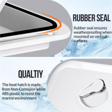 Boat Accessories 15" ABS Deck Access Hatch Cover for Marine Boat Yacht RV Watertight Anti-UV Non-Skid Inspection