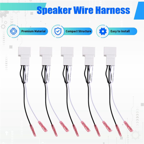 5Pcs for Metra 72-8110 Speaker Wire Harness Adapter for , for  Select Vehicles 1