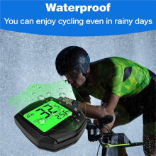 Bike Computer and Bike Odometer Wireless MPH /H Bicycle Speedometer with Automatic Wake- Cycling Speed Tracker