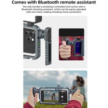 Support D'Expansion de Cage Vlog en Métal Universel pour Smartphone pour Photographie et Vidéographie à Main Équilibrée et Stable