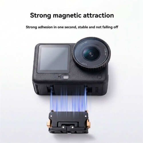 Action Camera 360 Rotation Magnetic Quick Release Mount for  Osmo Action 6/  Action 6, Adapter with 1/4" Thread 2