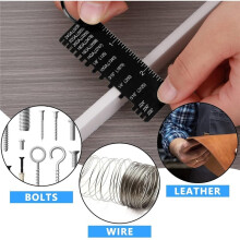 1set/4pcs Double-Sided Metal Plate Thickness Gauge, Wire Measuring Tool, Portable Metal Thickness Gauge