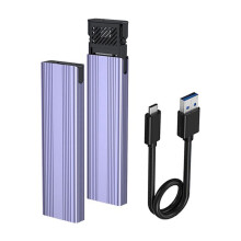 Gabinete para SSD M.2 NVMe  Dual Protocol Case 10Gbps TYPE-C 3.1 PCI-e Caixa de Unidade de Estado Sólido Sem Ferramentas Alumínio