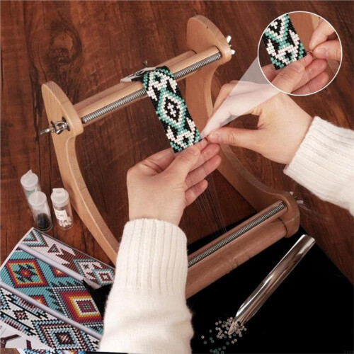 Ergonomic Wooden Bead Making Machine for Jewelry Making Weaving Machine DIY with Adjustable Base Design 1