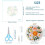 3 Pack Embroidery Kit for Beginners, Floral Plant  Stitch Set with Hoops, Threads, Tools 1