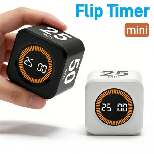 Rotating Pomodoro Timer Preset,Desk Productivity Flip Timer,ADHD Tool  Countdown Stopwatch for Study,Kitchen Work A 1