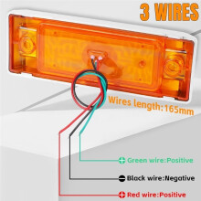 4 Luces LED de Posición Lateral, Luz de Gálibo, Luz de Señalización, Luz de Circulación, Luz Trasera para Camión, Remolque, Autobús, Furgoneta