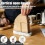Coffee Filter Holder,Cone Coffee Filter Holder & Coffee Powder Cleaning Brush Set,Marble Base Coffee Filter Storage A 4