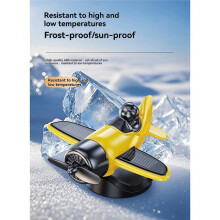Solar Powered Rotating Airplane Car Dashboard Ornament 360 Autorotation Decor for Car Interior Decoration