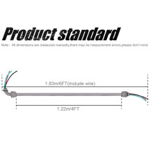 4FT 1/2-Zoll Elektrische AC Whip Kit, Nichtmetallische Flüssigkeitsdichte Flexible Elektrische Leitung, 6FT Verbindungsdrähte
