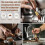 Coffee Filter Holder,Cone Coffee Filter Holder & Coffee Powder Cleaning Brush Set,Marble Base Coffee Filter Storage B 3