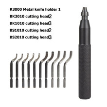 R3000 Deburring Tool Deburring System Handle Hand Deburring Tool Kit with Various Replacement Blades for Metal PVC B