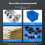 R3000 Deburring Tool Deburring System Handle Hand Deburring Tool Kit with Various Replacement Blades for Metal PVC C 8
