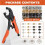 100 Sets Snap Fastener Tool, Canvas Snap Fastener Kit, Snap Button Kit with Tools for Snap Fastener Fabrics Repair 5