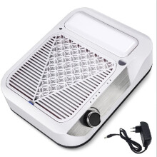Nail Vacuum Professional Nail Dust Collector with Filter Ideal for Home Salon Electric Manicure Tools EU PLUG White
