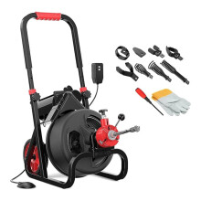 8-Teiliges Abflussreinigungs-Auger-Kopf-Set, Abfluss-Schneckenbohrer-Anbaukit für 1/2-Zoll Bis 3/8-Zoll Abflussreinigungsleitungen