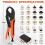 100 Sets Snap Fastener Tool, Canvas Snap Fastener Kit, Snap Button Kit with Tools for Snap Fastener Fabrics Repair 9