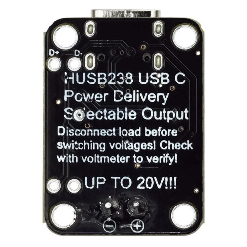 DIP  Version 5991 HUSB238 PD Decoy Module - STEMMA QT/Qwiic Compatible, USB-C Power Delivery, Adjustable Voltage 2